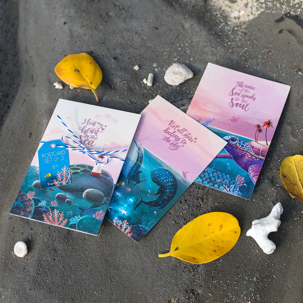 I Lost My Heart To The Sea Postcard Set Of 3 - Image 5